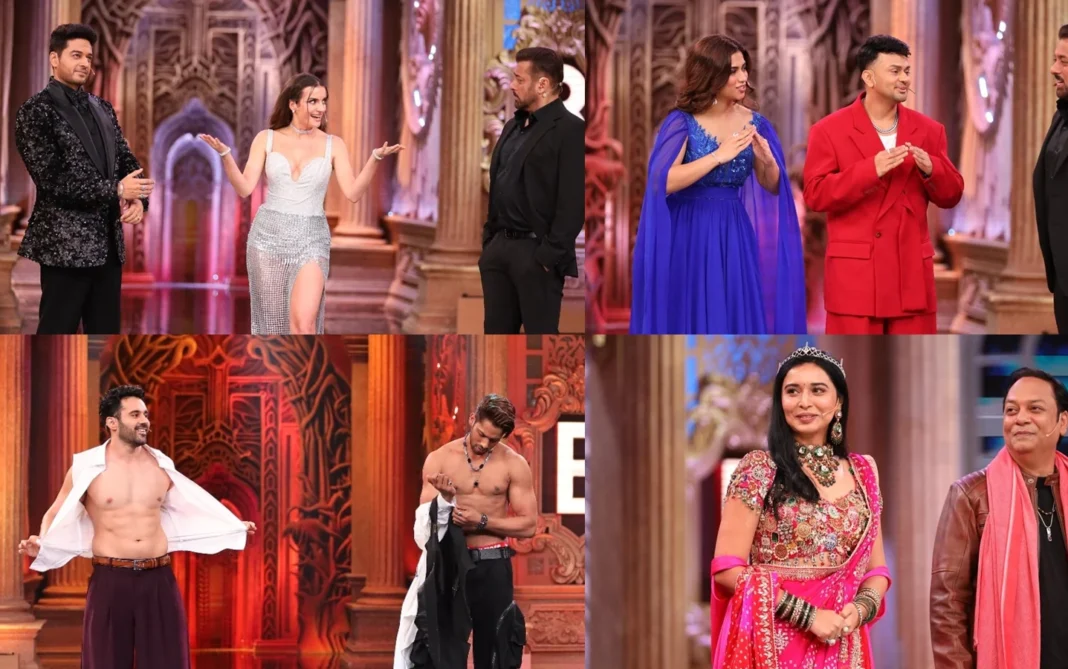Bigg Boss 19 Grand Premiere contestants Gaurav Khanna, Amaal Mallik, Awez Darbar and more on stage